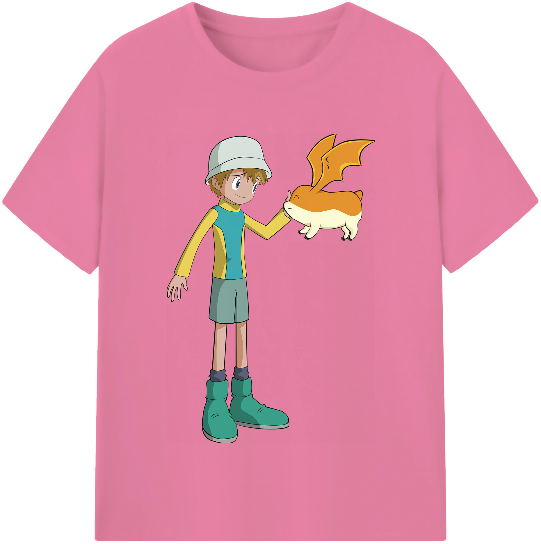 （画像用） Digimon デジタルモンスター/デジモン 綿100％半袖Tシャツ（フロントプリント）